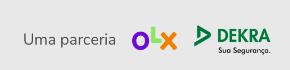 Logo da OLX e Dekra juntos